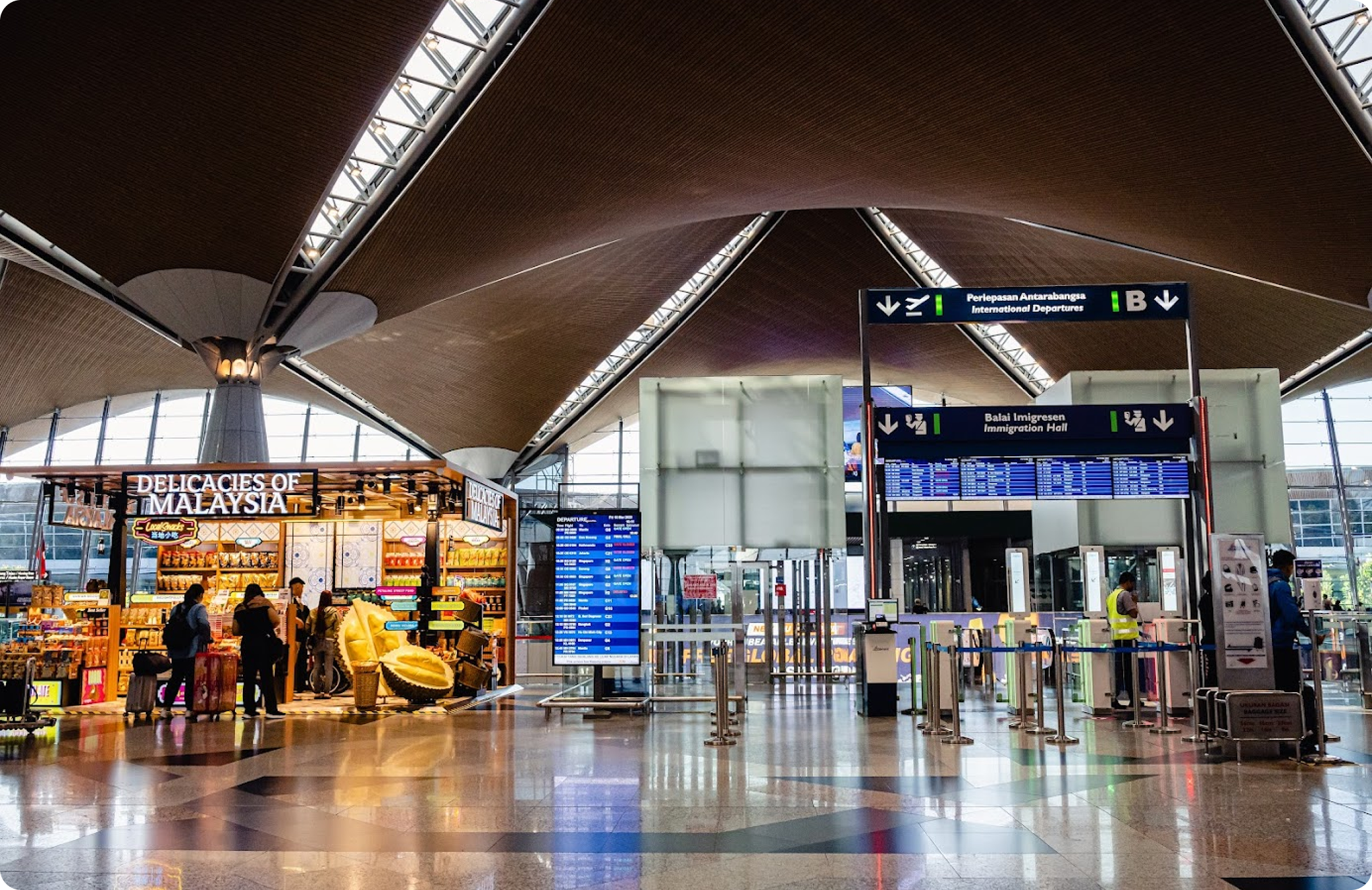 Kuala Lumpur International Airport terminal interior